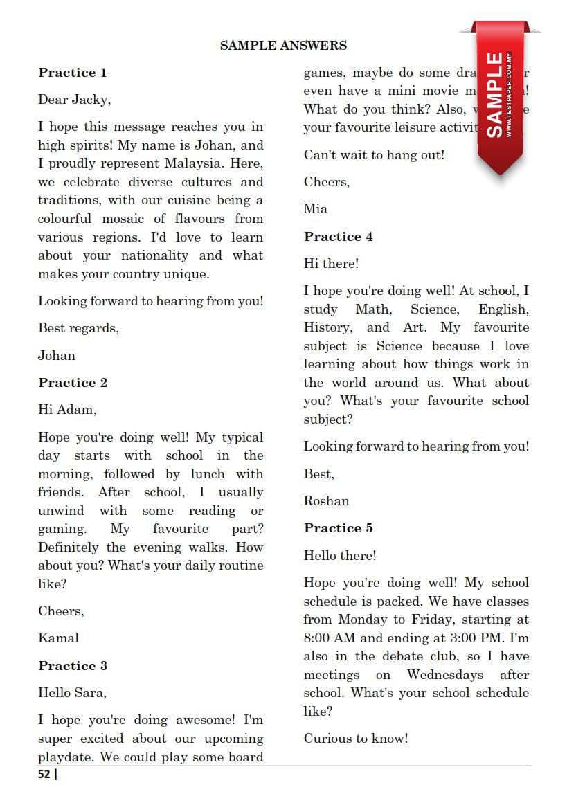 GURU BAHASA INGGERIS (SK) KULAIJAYA | 📌UASA PART 6 - 50 SAMPLE EMAILS ...