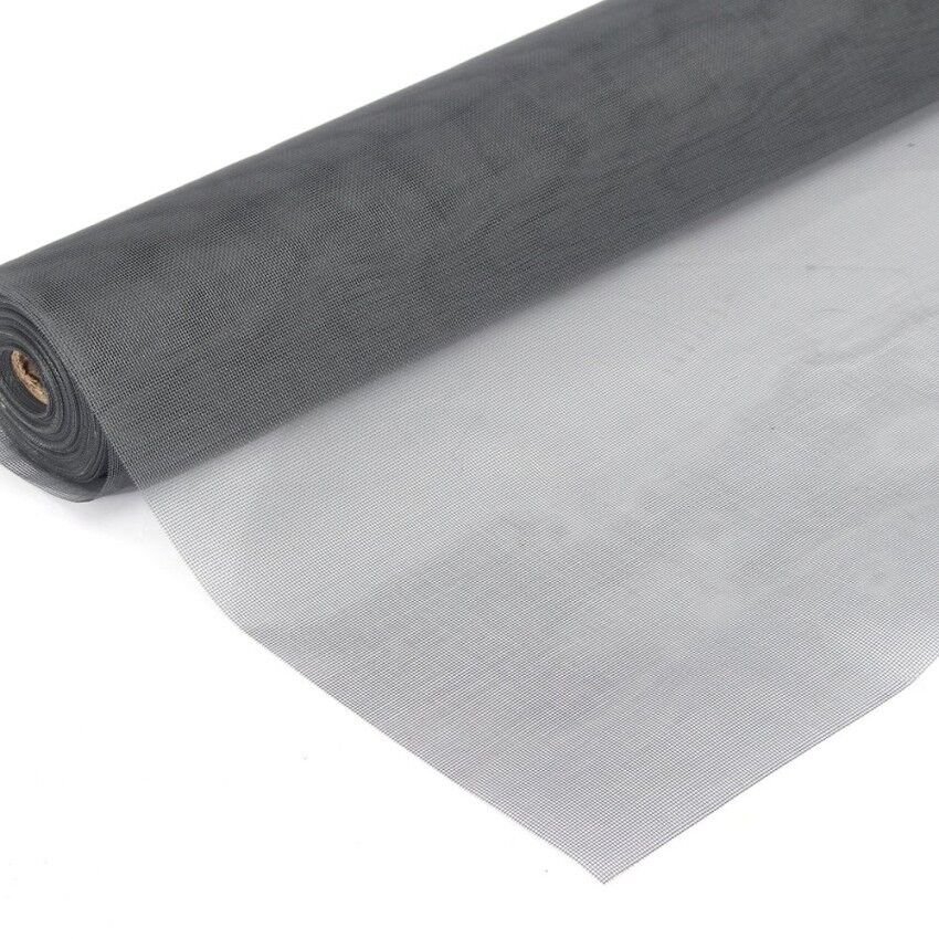 Grey 100FT / 30M Roll Insect Flywire Window Fly Screen Net - Gardening ...