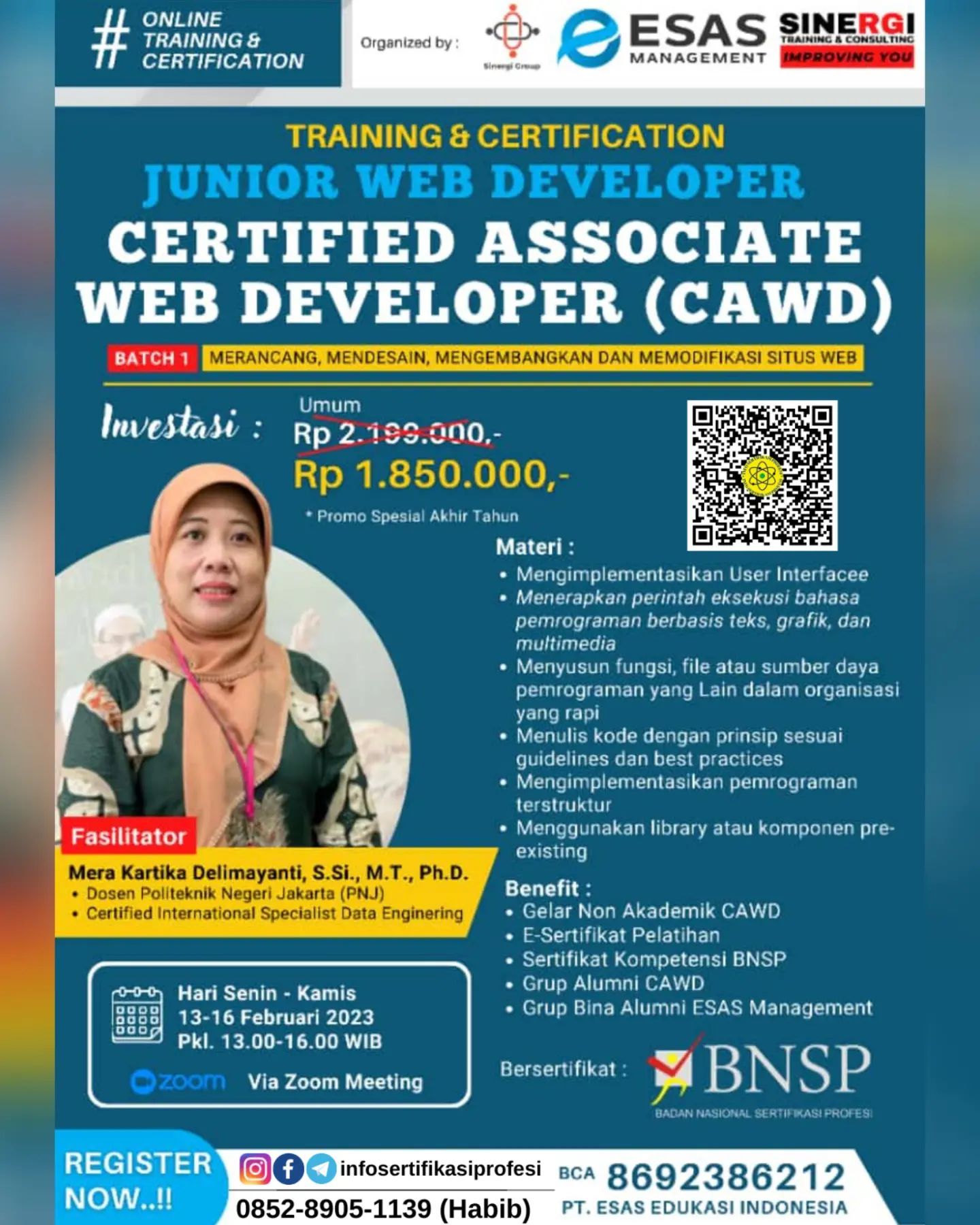🏅🎖 *CERTIFIED ASSOCIATE WEB... - Info Sertifikasi Profesi