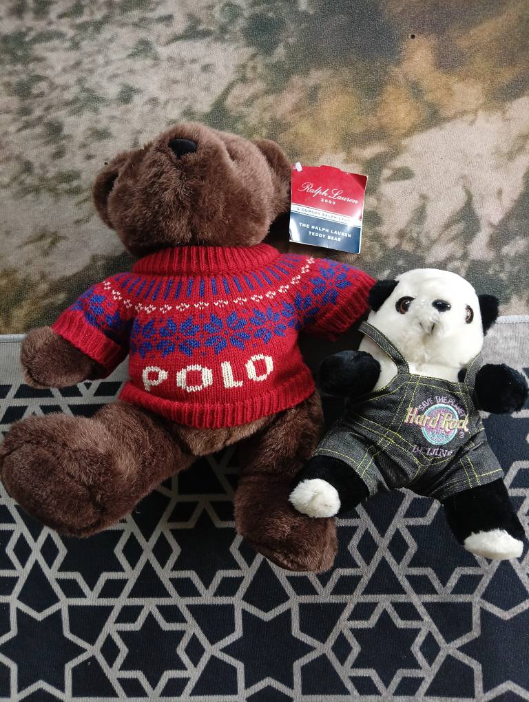 Vintage Ralph Lauren Polo 2000 Plush Stuffed Teddy Bear Red