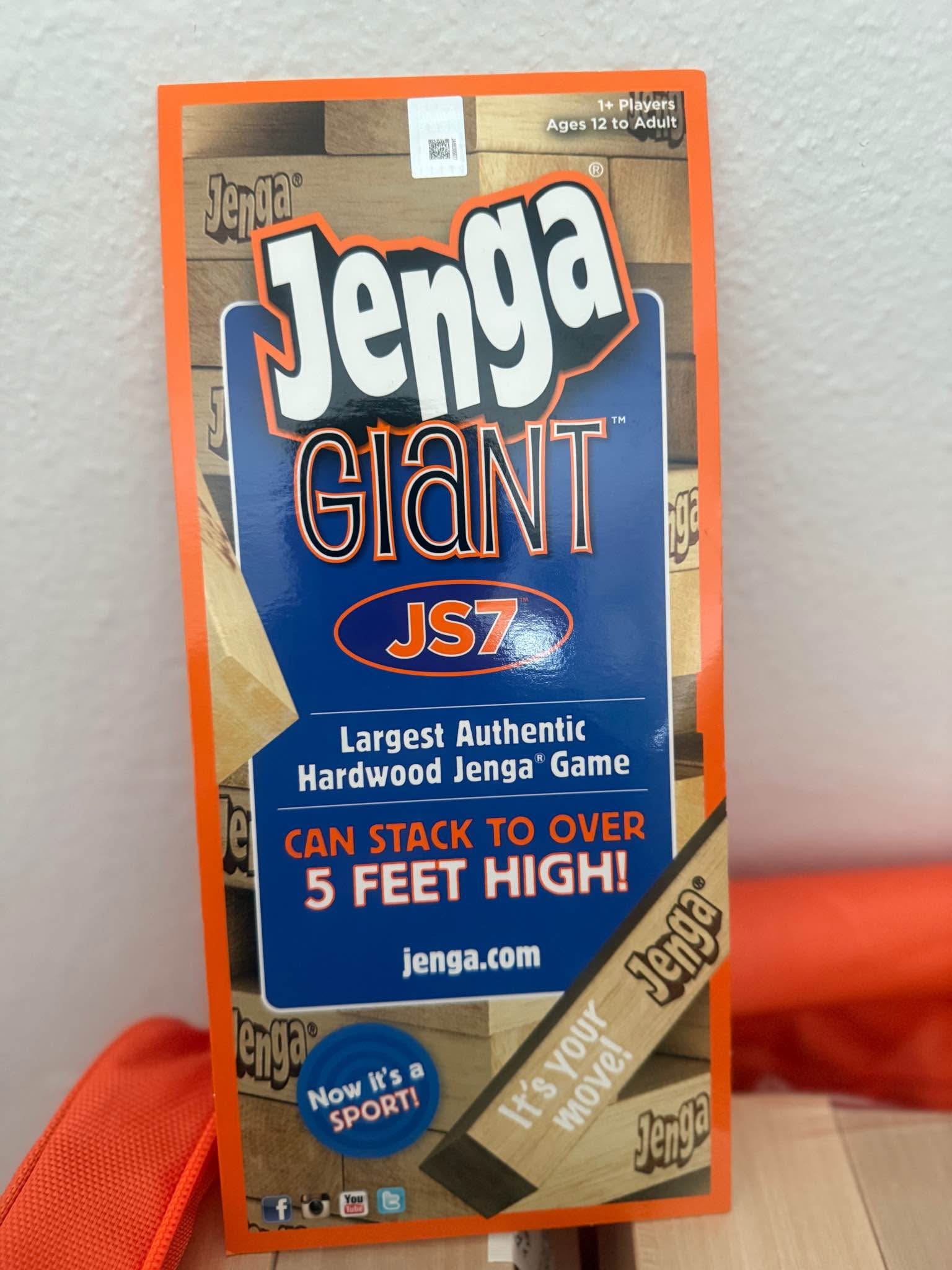 Brand New Jenga Giant JS7 – Over 5 Feet Tall! - Dexterity Games ...