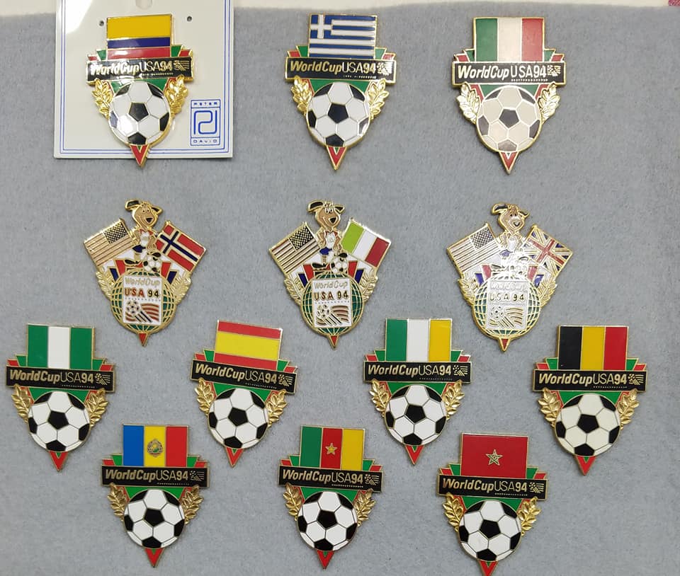 ワールドカップ94年出場国ピンバッチ FIFA World Cup 1994 national team emblems #panini