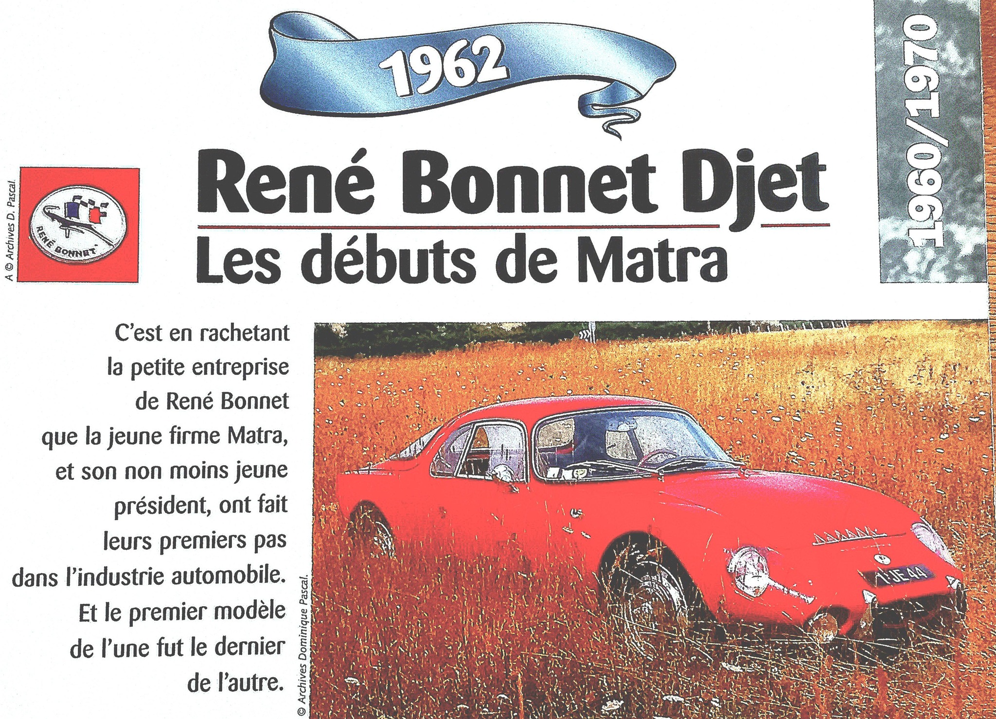 Revue Auto Collection N° Spécial MATRA DJET - Magazine Vintage Sur La Voiture - Neuf