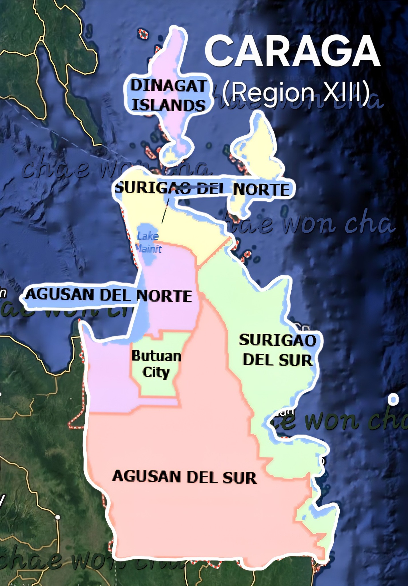 Chae Won Cha - Caraga geography Caraga Administrative... | Facebook