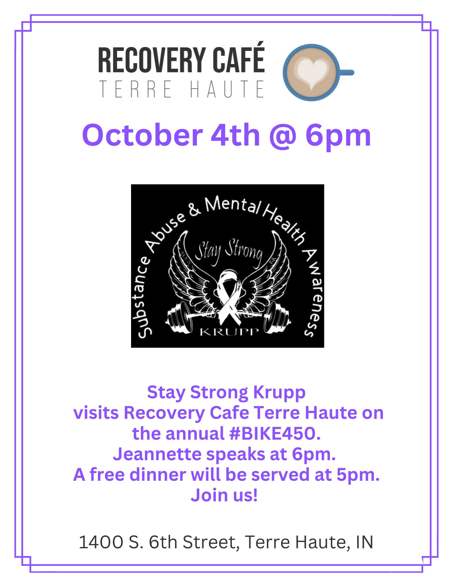 Recovery Corner Terre Haute - Join us Tuesday for a positive message as ...