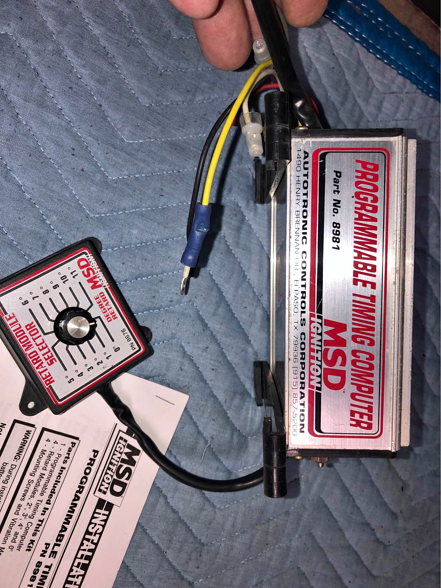 MSD Timing Computer # 8981 w/ new MSD # 8676 0-11 retard switch ...