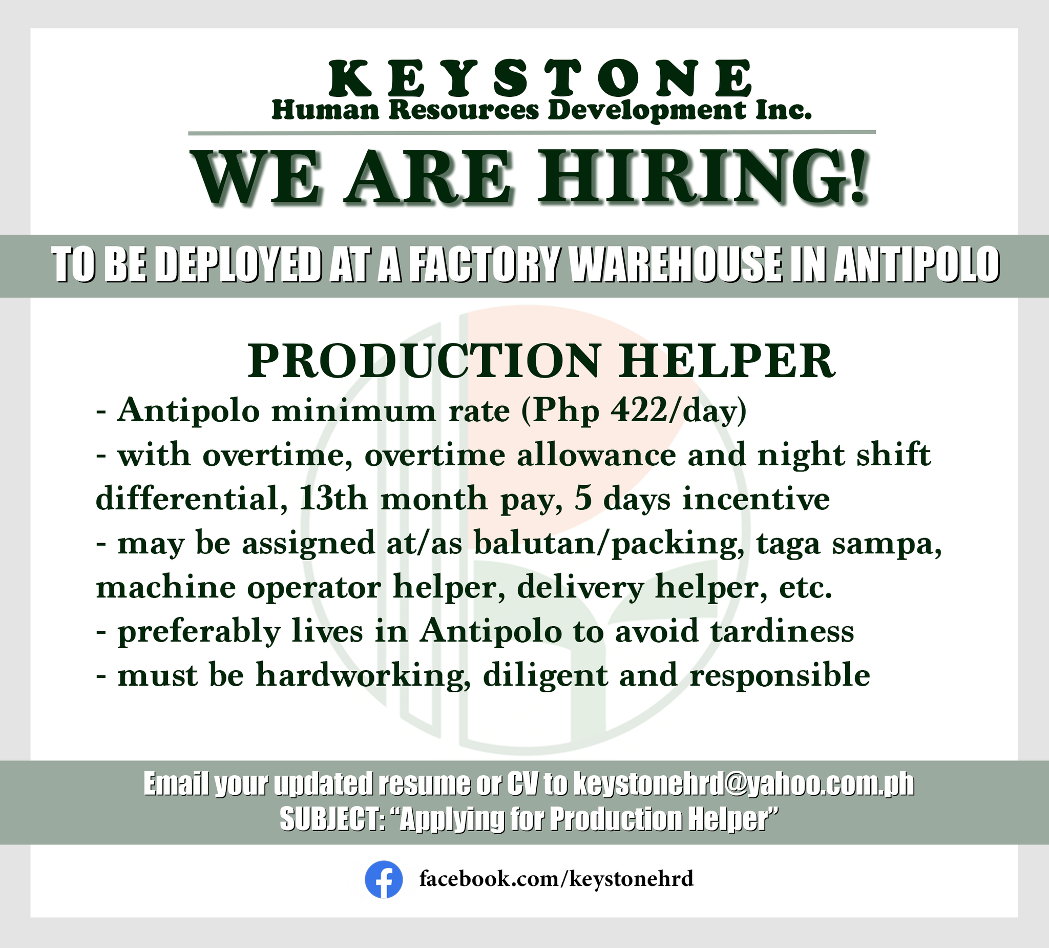 WE ARE... - Keystone Human Resources Development Inc. | Facebook