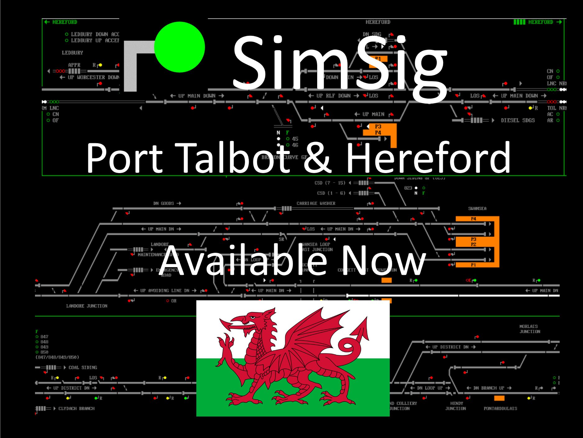 SimSig - Our two new simulations Port Talbot and Hereford...