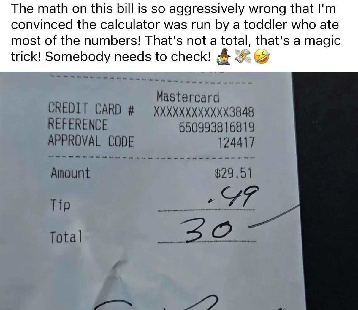 Faares - Ummm… but the math is mathin’… 🤔 Did he miss the decimal? Miss ...