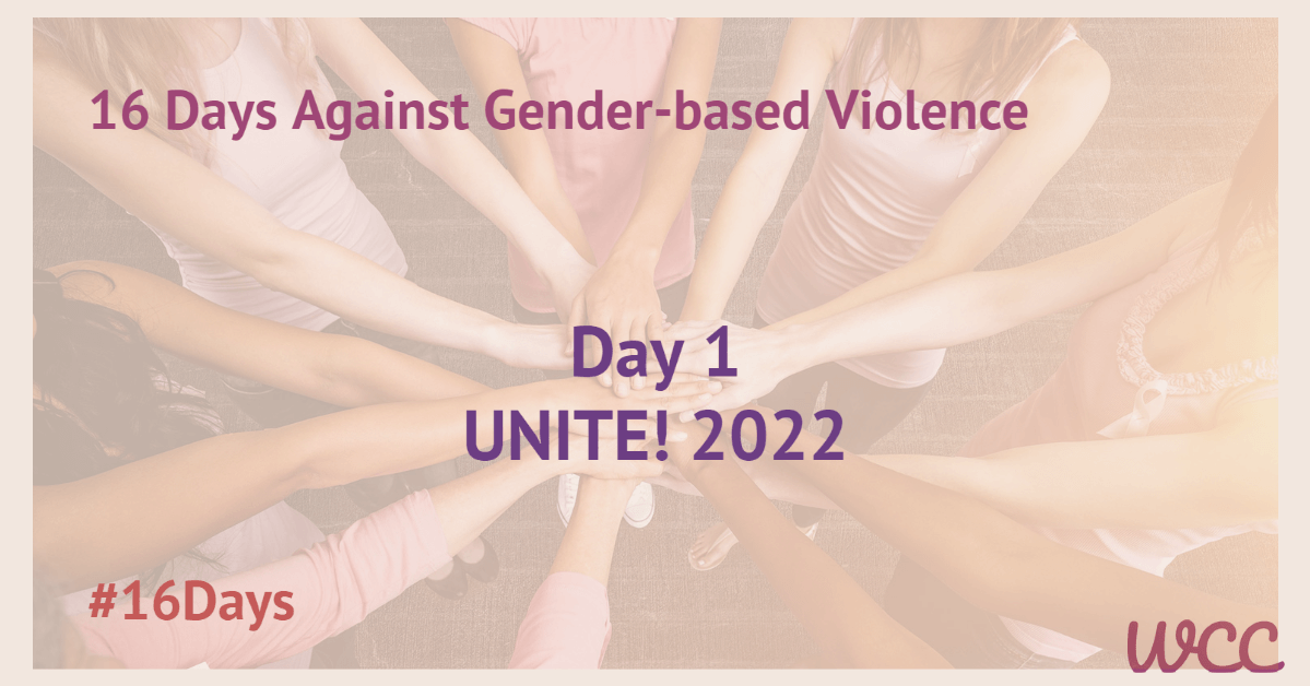 16 Days of Activism against Gender-Based Violence – Day 1 – UNITE! 2022 ...