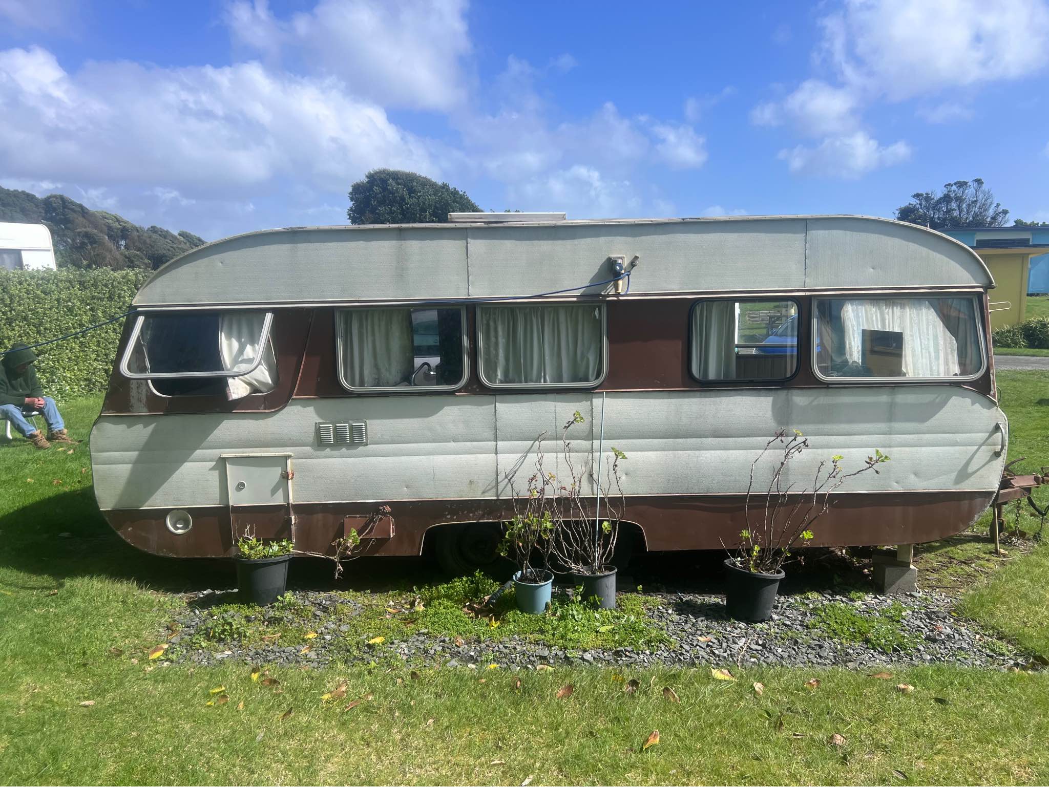 Fully self contained 1975 Alpha Colonia NZ made vintage caravan