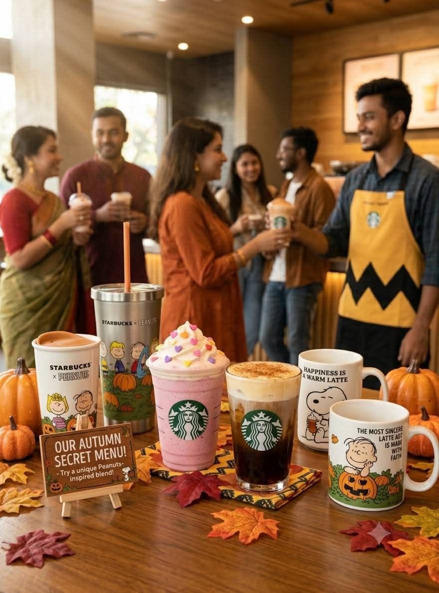 Starbucks is releasing a Peanuts-inspired drinkware collection