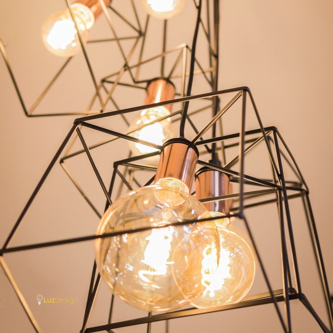 Luz Design - Pendente Aramado Preto Regulável com... | Facebook