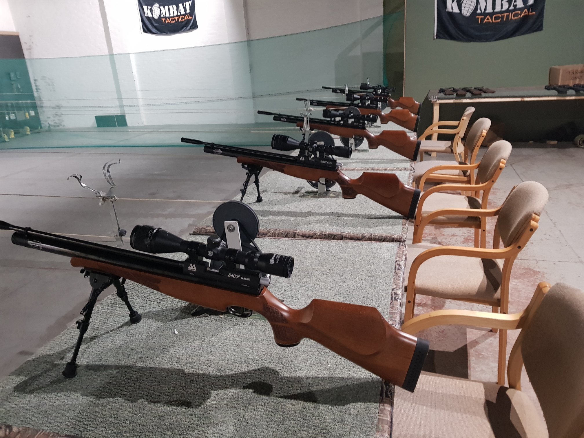 new range rifles air arms s400's - Washington Air Rifle Range