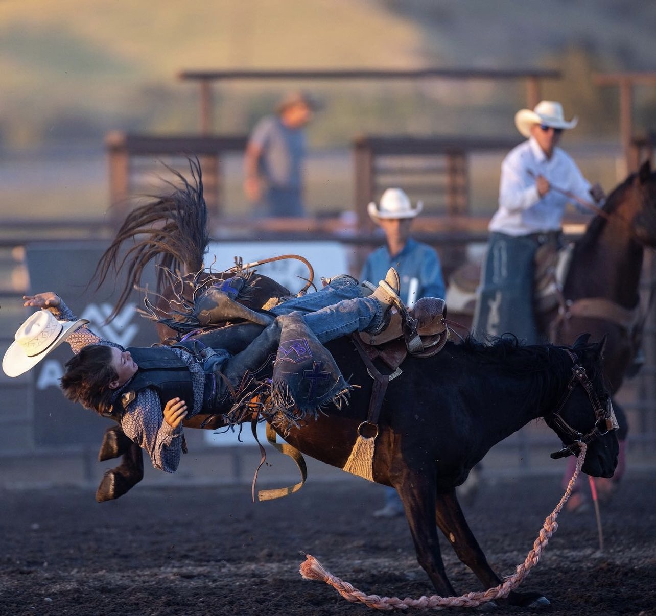 “No ifs, and, or bucks.” 🐎 Photo by:... - Valley View Rodeo