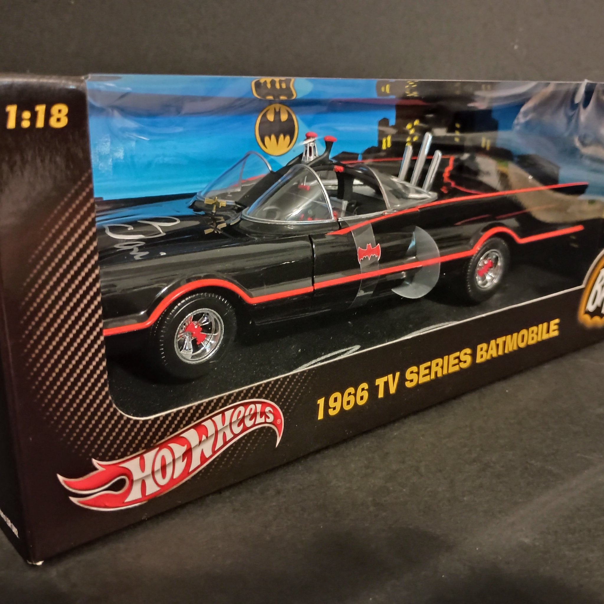 Batmobile Hot Wheels Autographed by George Barris - Toy Race Car ...