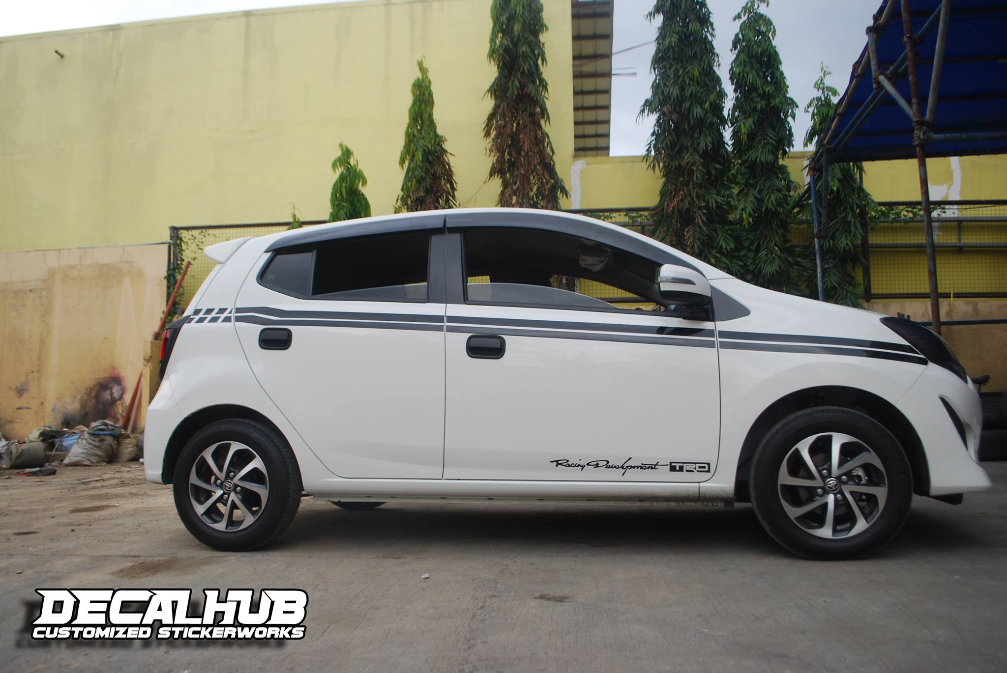 Decal Hub 2 - Toyota Wigo SERVICES DONE: > Custom Side...
