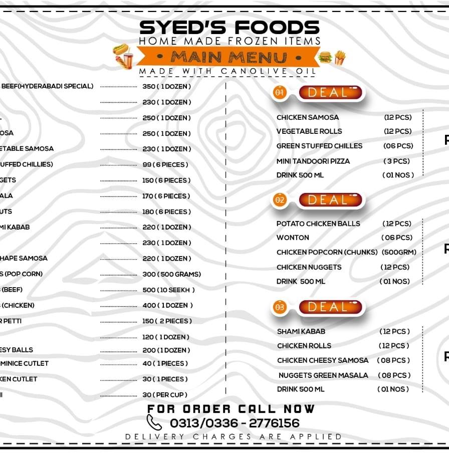 Syed's foods - Syed's foods added a new photo.