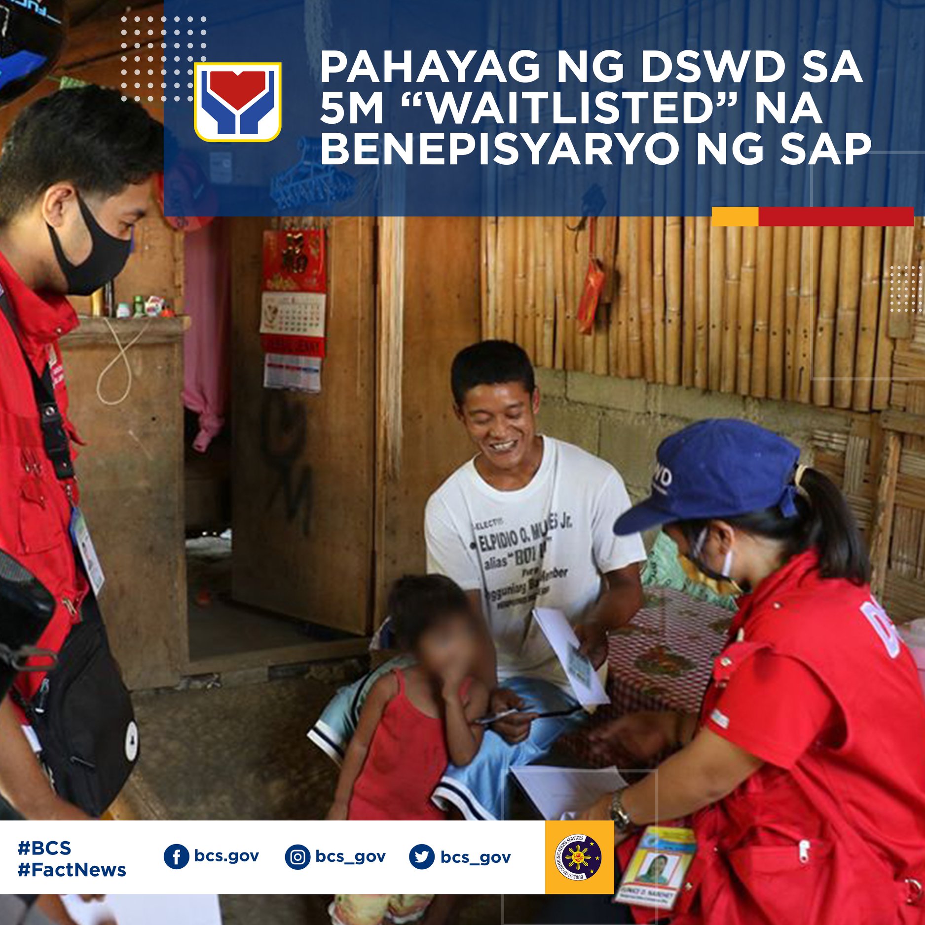 PAHAYAG NG DSWD SA 5M... - Bureau of Communications Services | Facebook