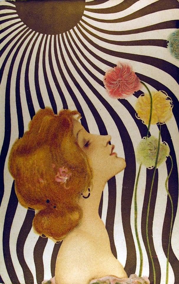Vintage Art Nouveau Postcard Illustrations by Raphael Kirchner