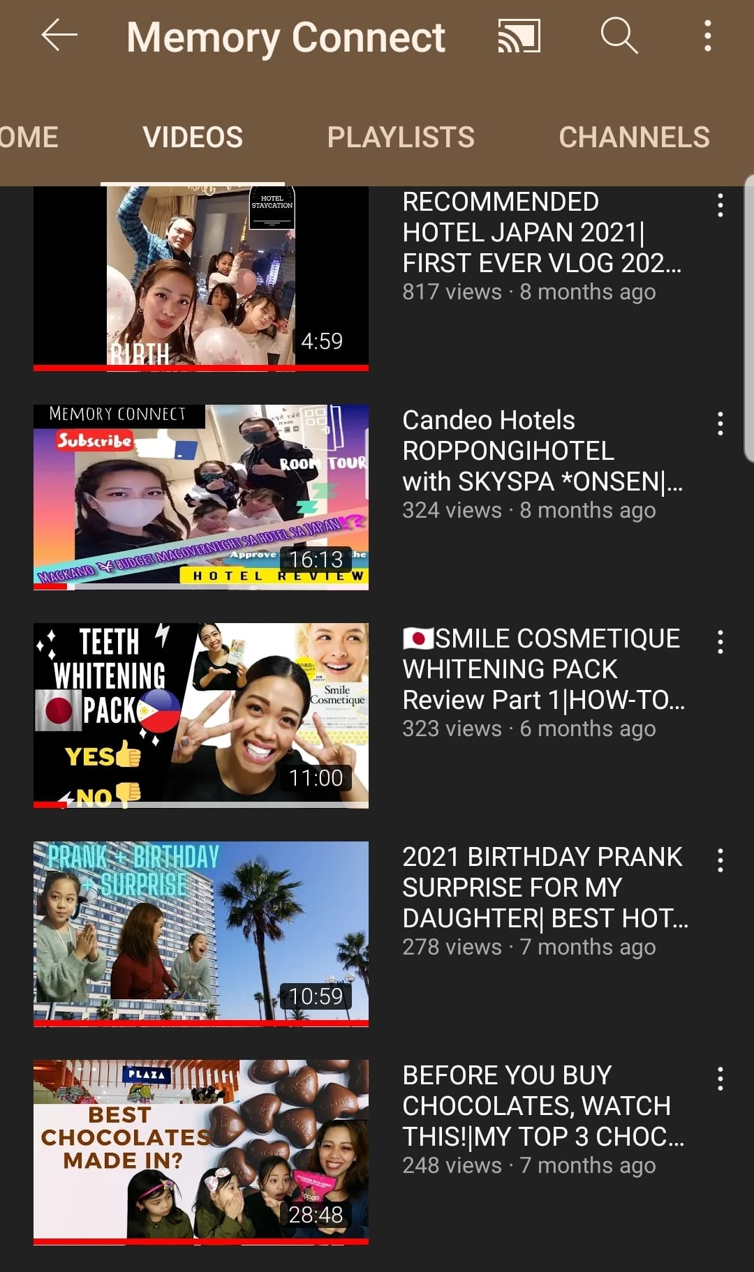 Memory Connect - Our TOP 5 MOST POPULAR VIDEOS, have you...