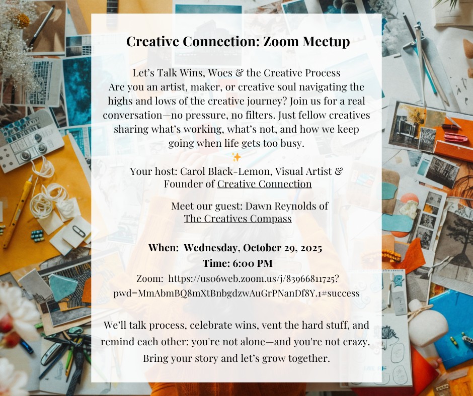 Creative Connection Zoom Meetup