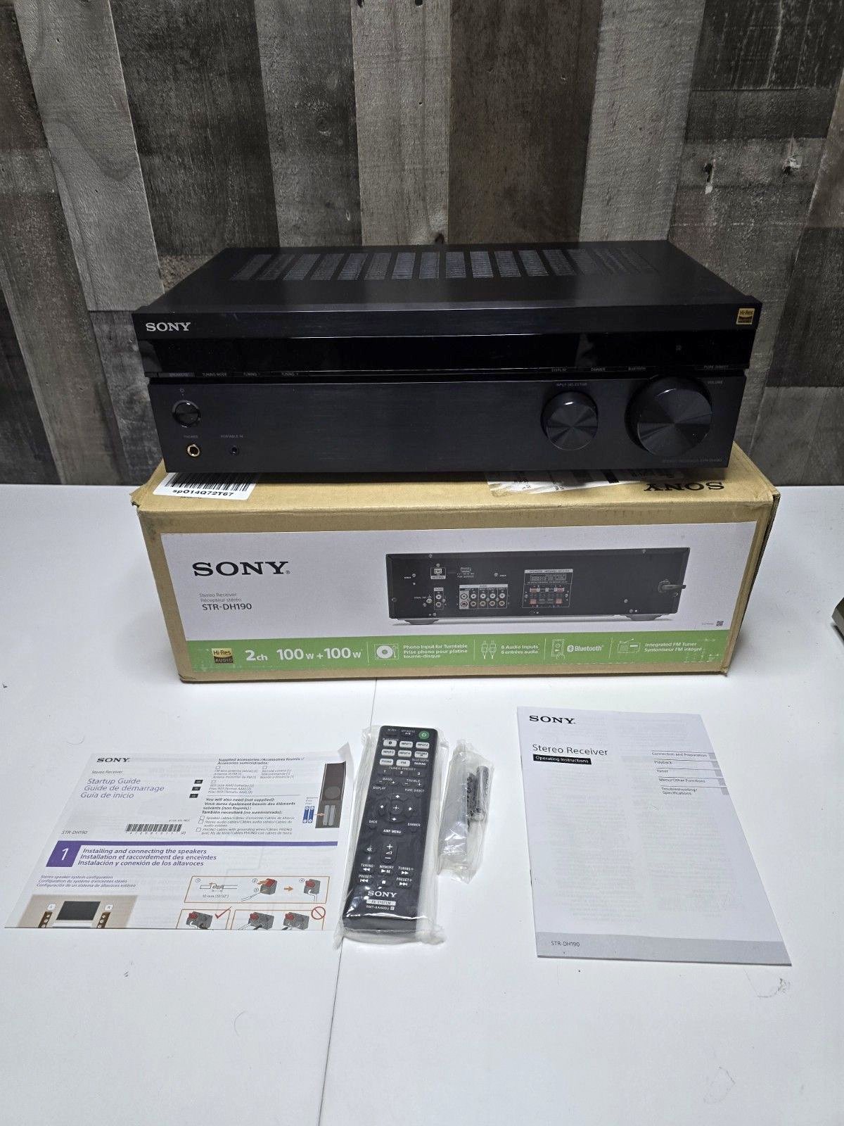 Sony 2-Channel Stereo Receiver with Bluetooth Phono & Aux Input - STR ...
