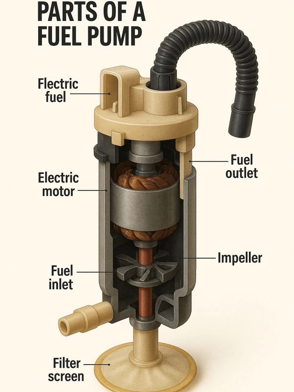 Er Abhai - The image displays the internal components of an electric ...
