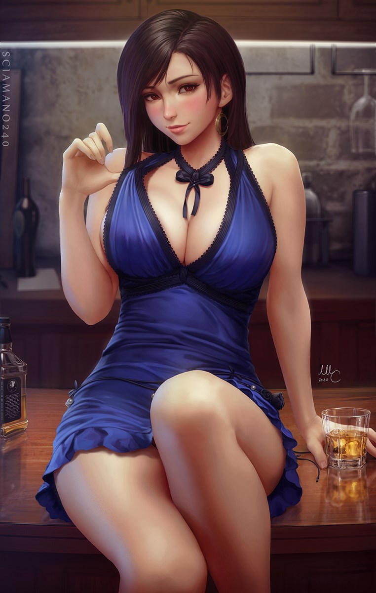 tifa lockhart blue dress in her from Final Fantasy 7, 3rd and final reward of the June Patreon pack. She's a little tipsy SkirtR A Square Enix import Color:Black/White Liv Tyler wearing a