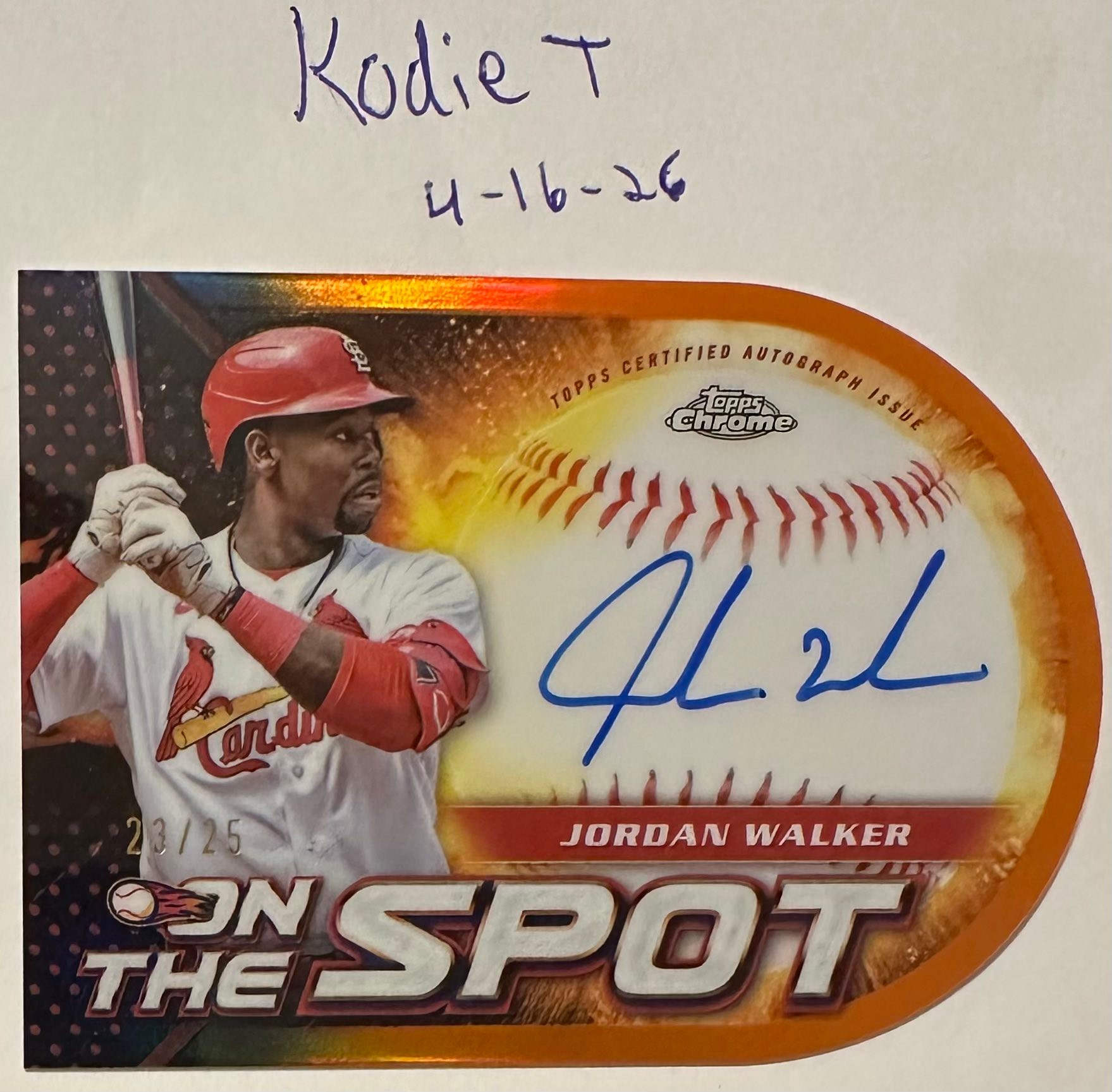 topps 2023 Japan edition ジョーダン・ウォーカー オート Topps 