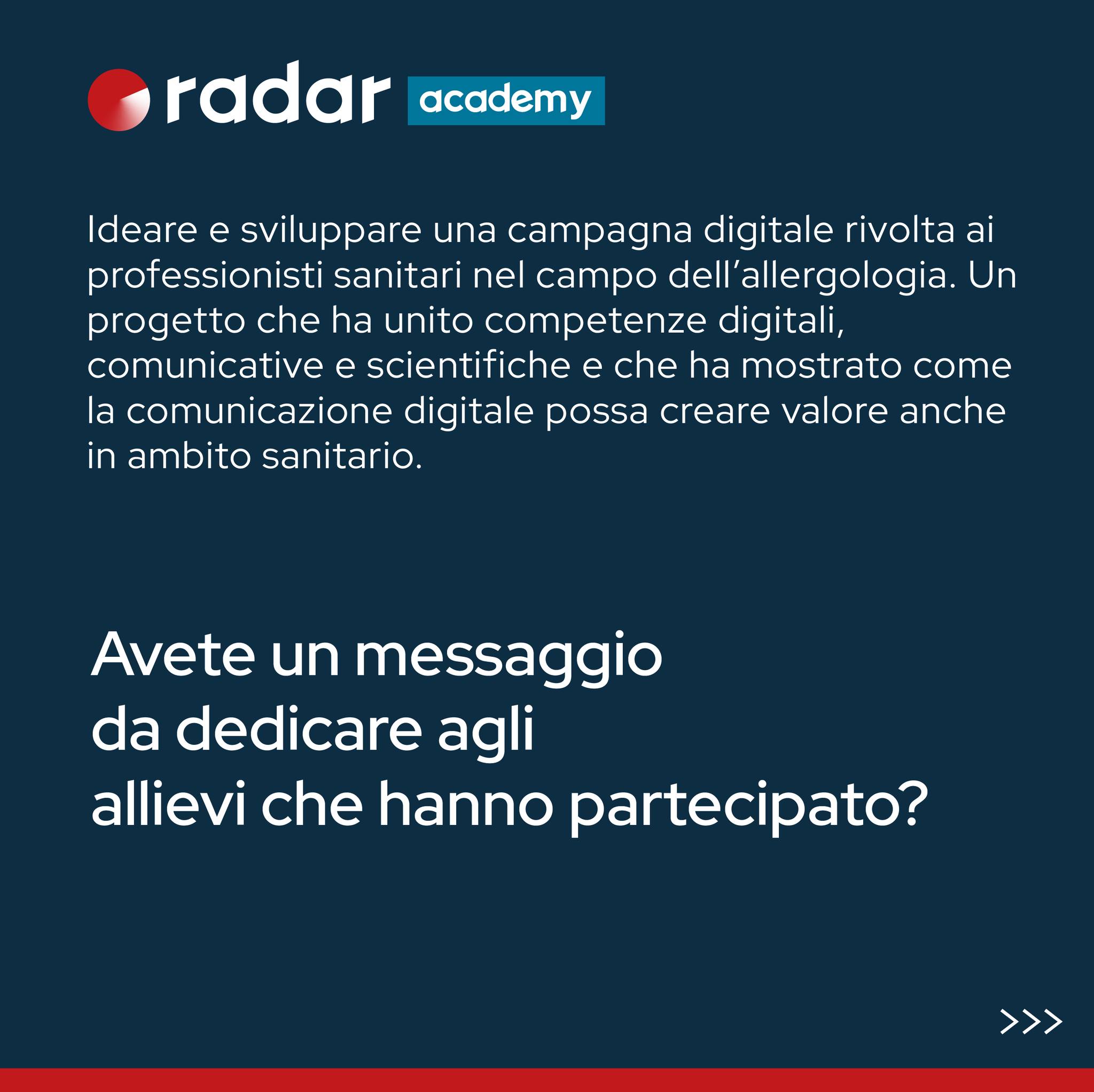 Radar - Academy & Recruiting | Milan