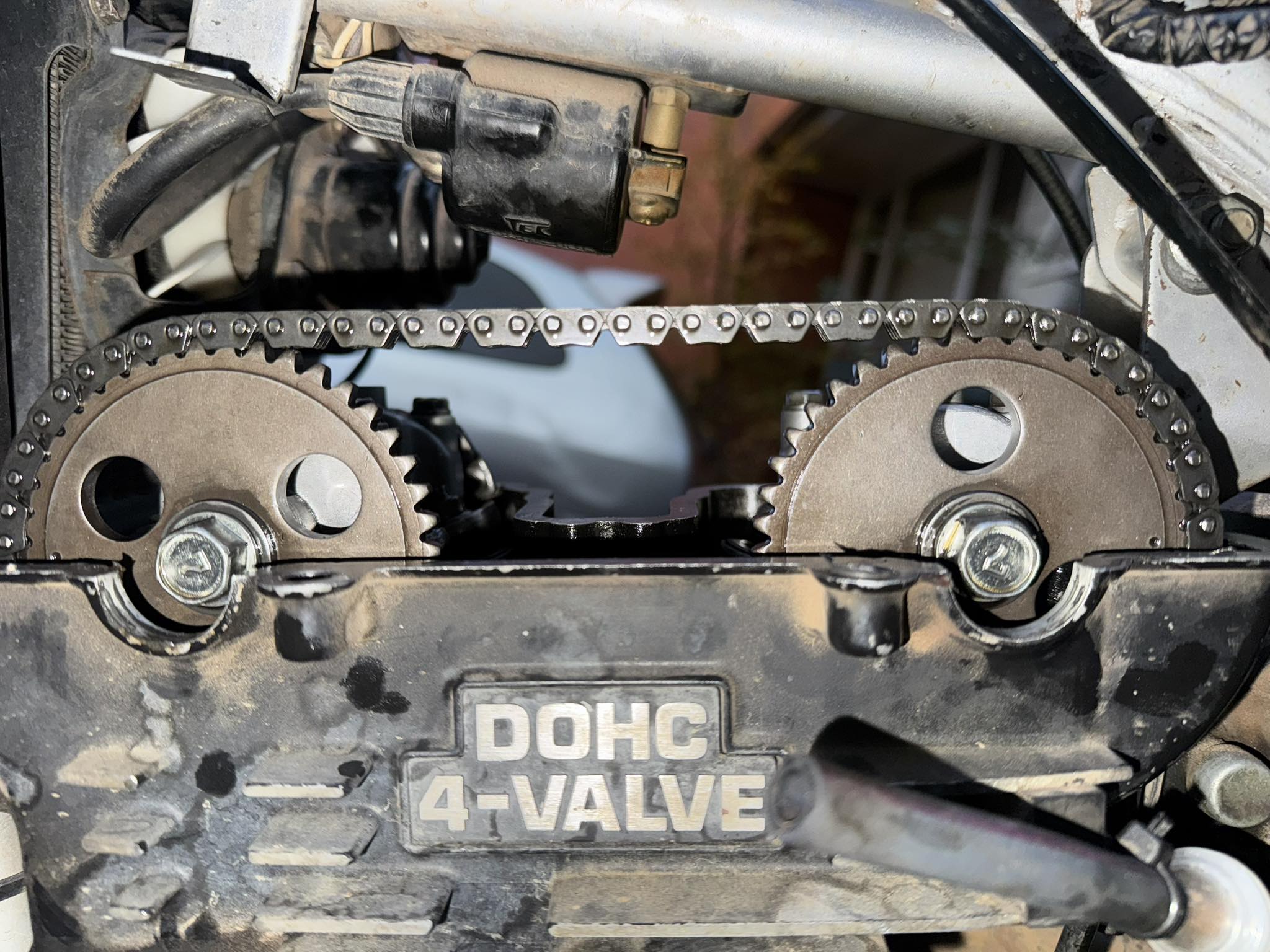 How to set cam timing on Kawasaki Mojave KFS250?