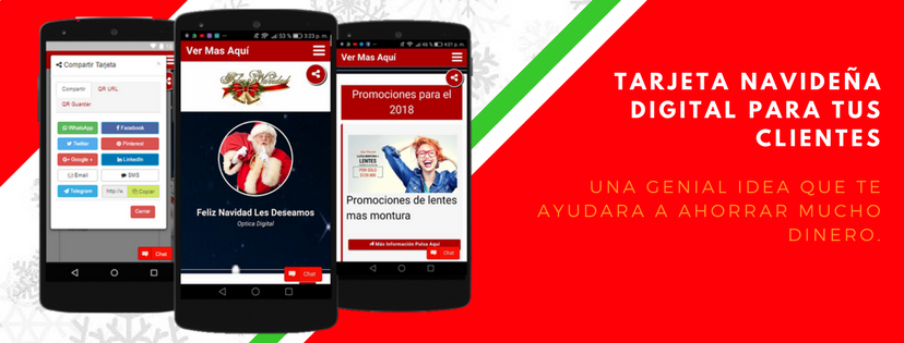 Tarjeta Navideña Digital Para Tus clientes