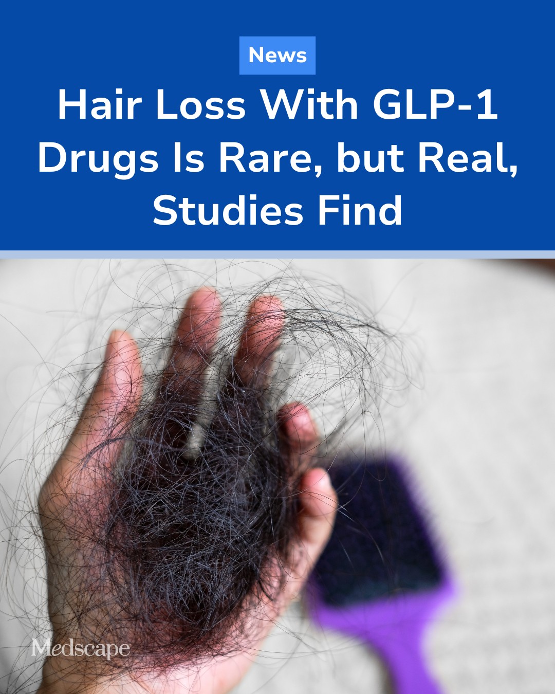 The risk of hair loss in patients taking GLP-1 drugs for obesity or diabetes, while low, is higher than with other diabetes drugs, ⁠recent studies suggest. At two or more years after