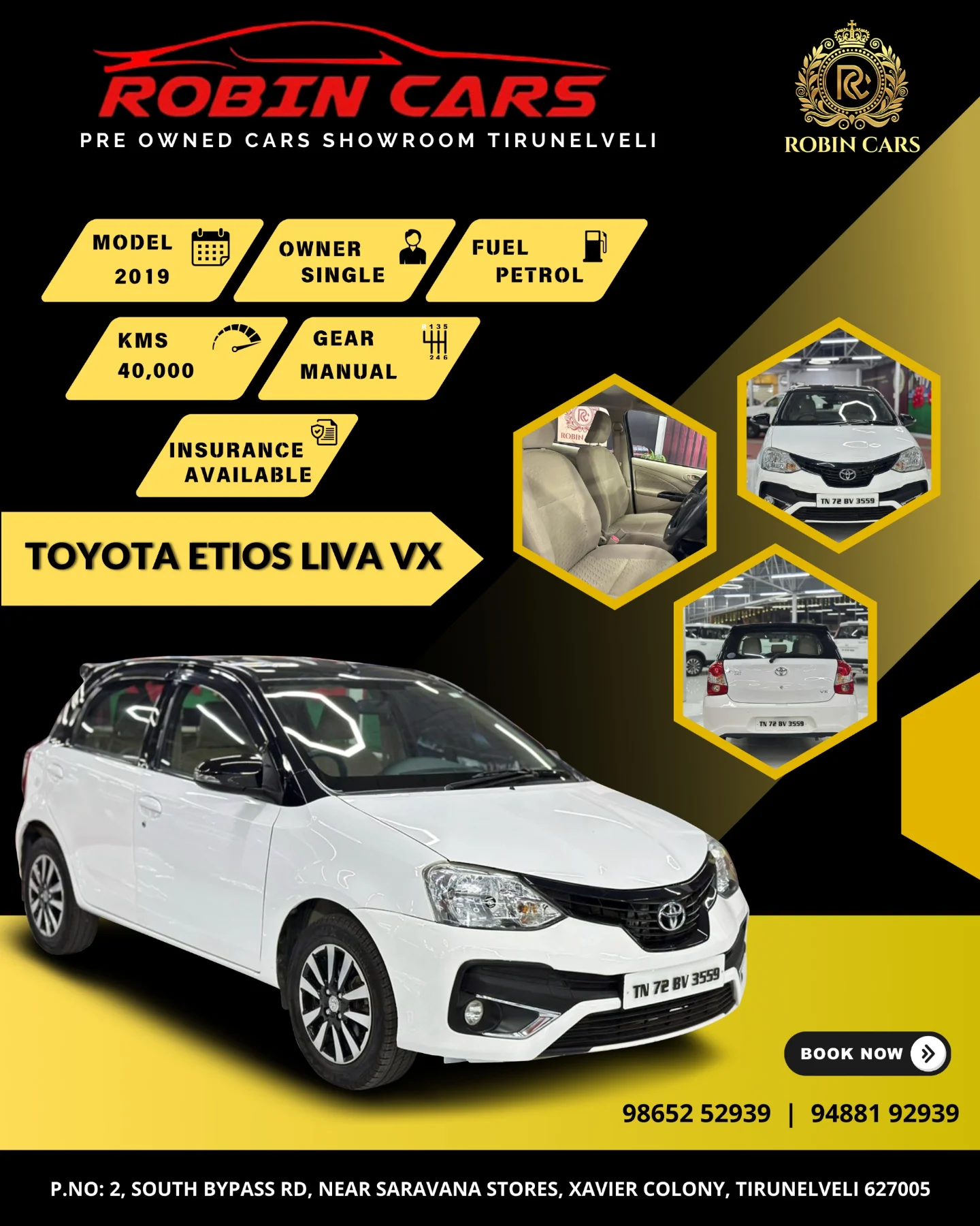 🚗 Toyota Etios Liva VX – Reliable, Efficient & Comfortable
