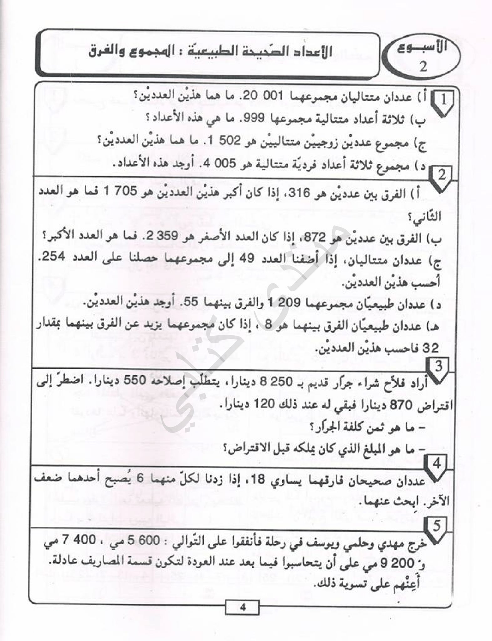 كل ما يخص السنة السادسة السيزيام