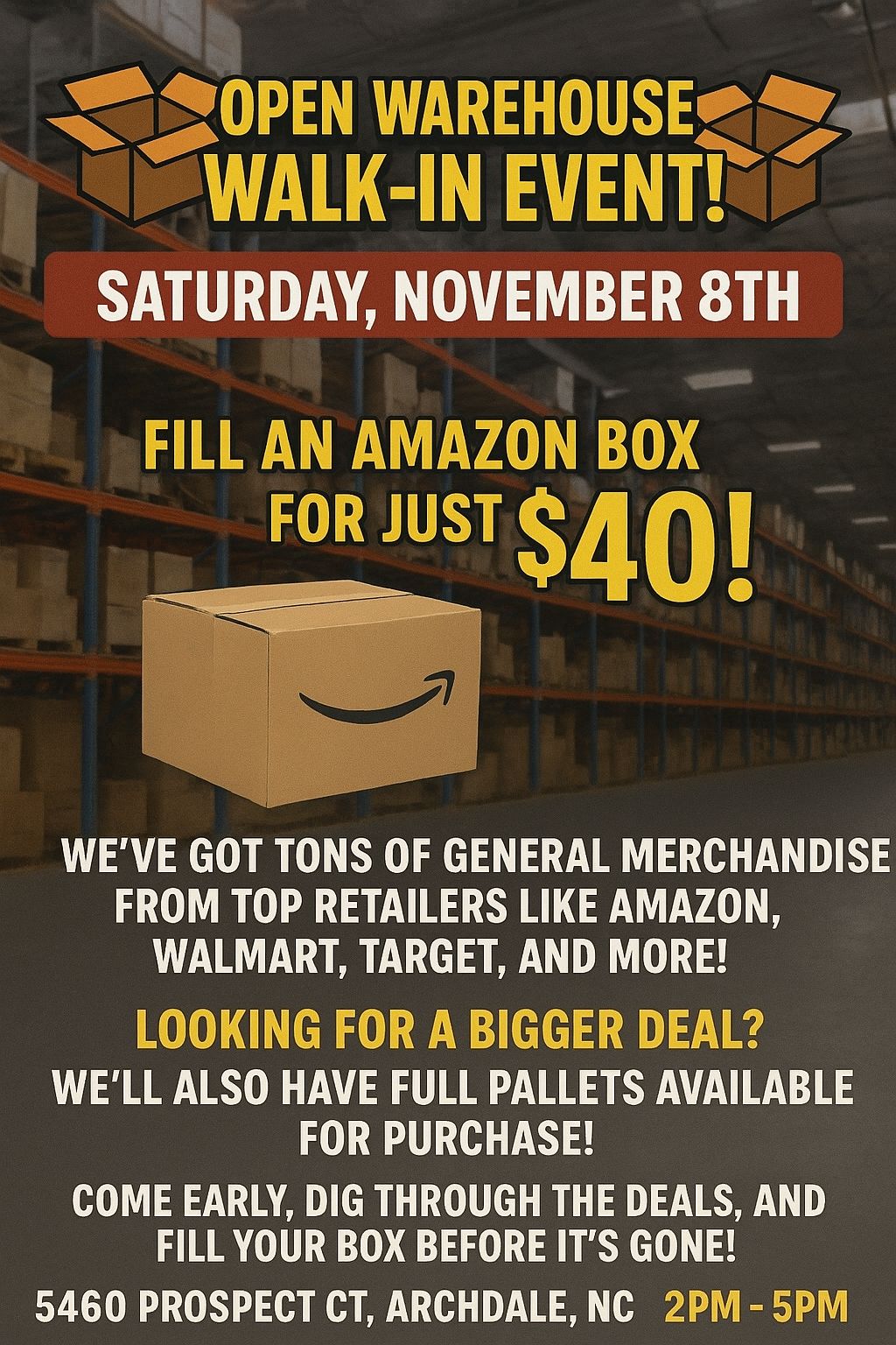 Fill A Box Warehouse Clearance