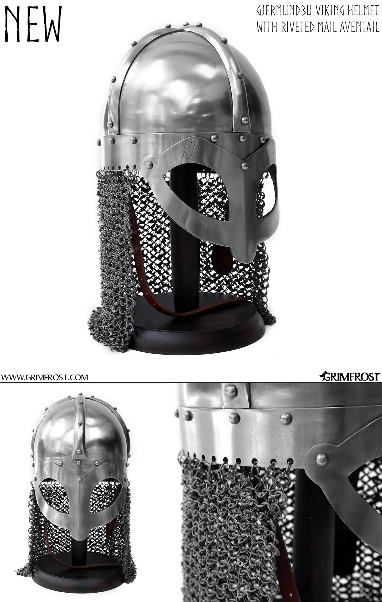 Grimfrost - NEW - Viking Gjermundby Helmet. Comes with... | Facebook