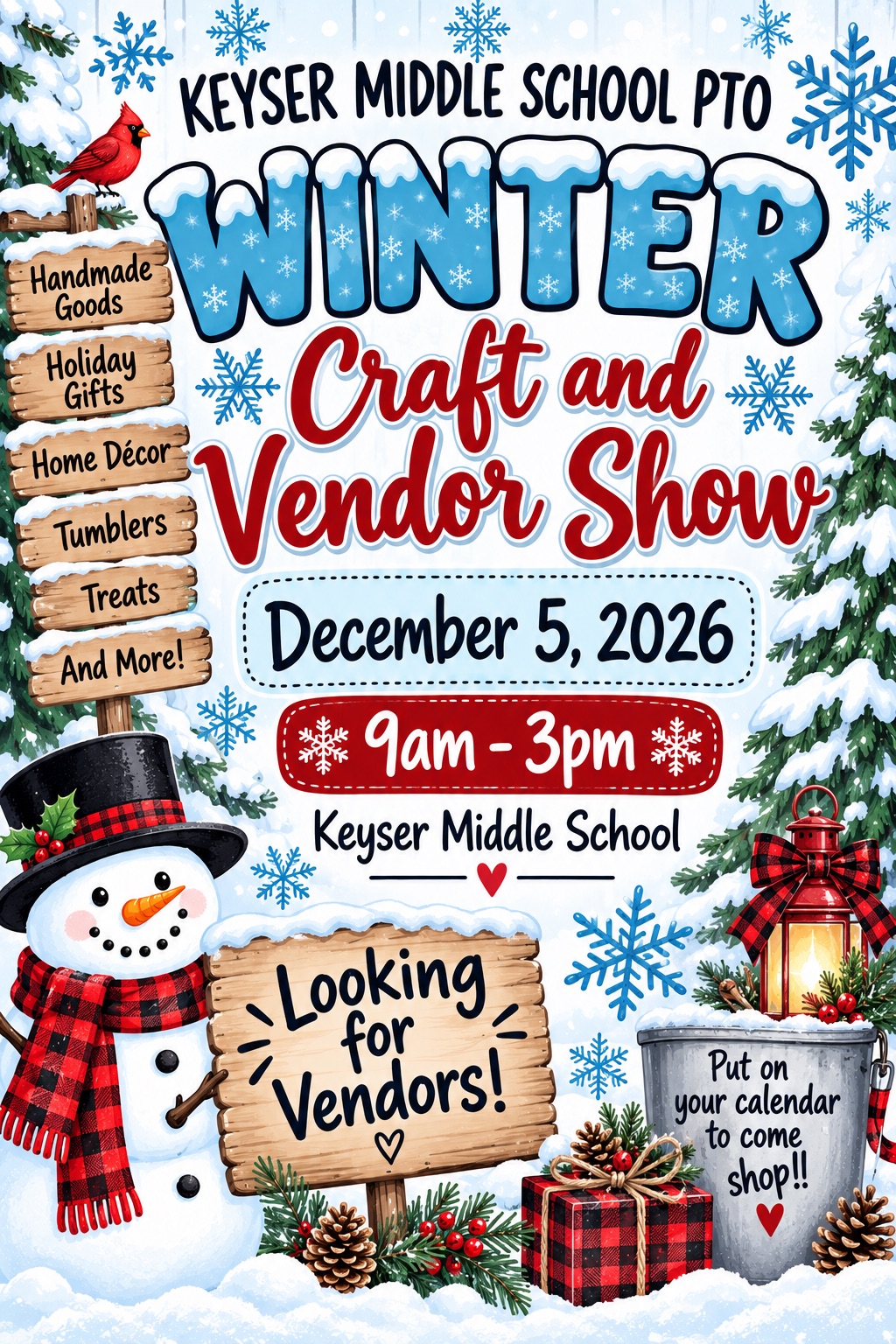 Keyser Middle School Winter Craft & Vendor Show