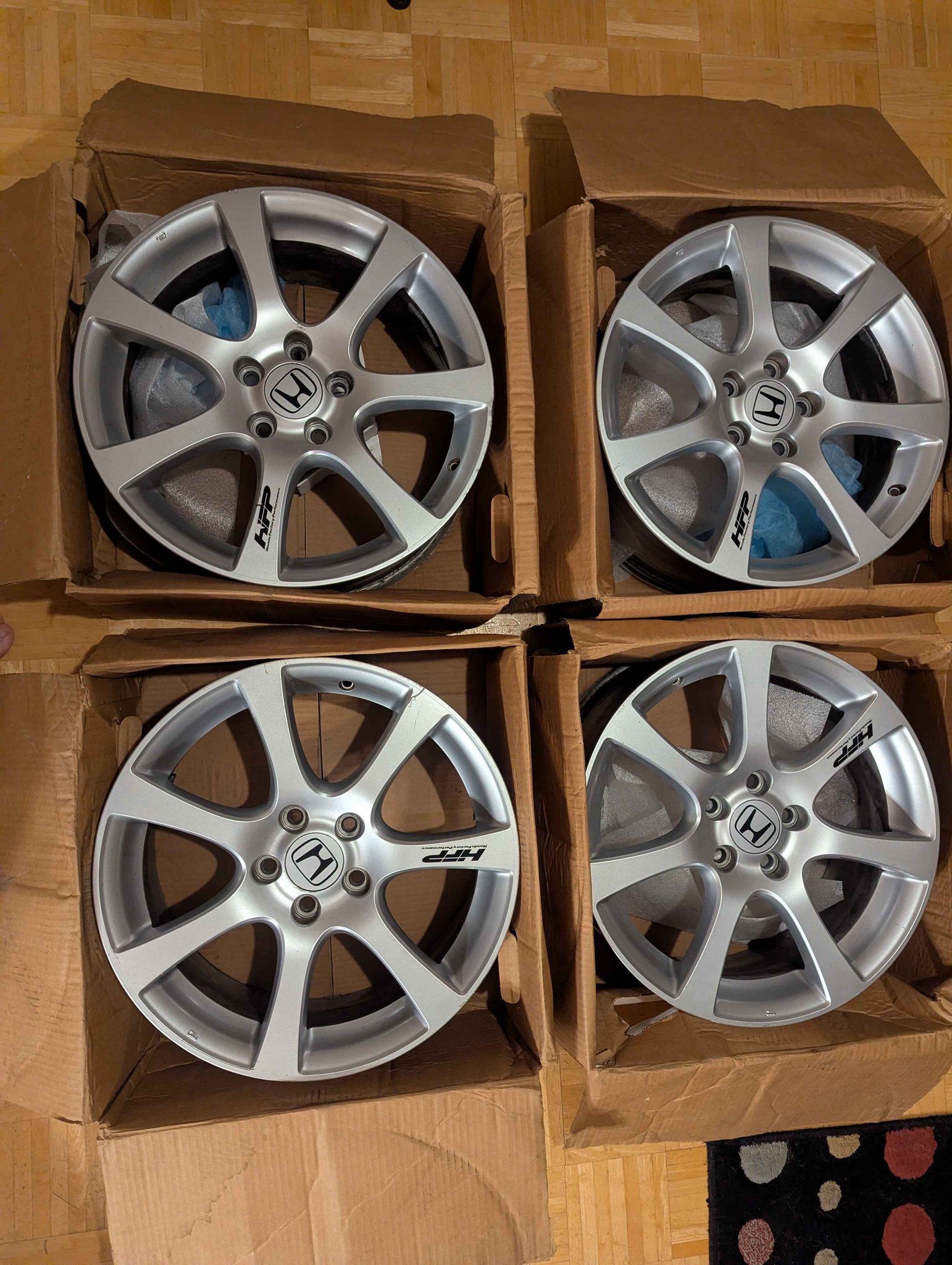 $550 Nice Honda HFP 5x114.3 18x7 +45 Honda Acura - Car Wheels, Tires ...