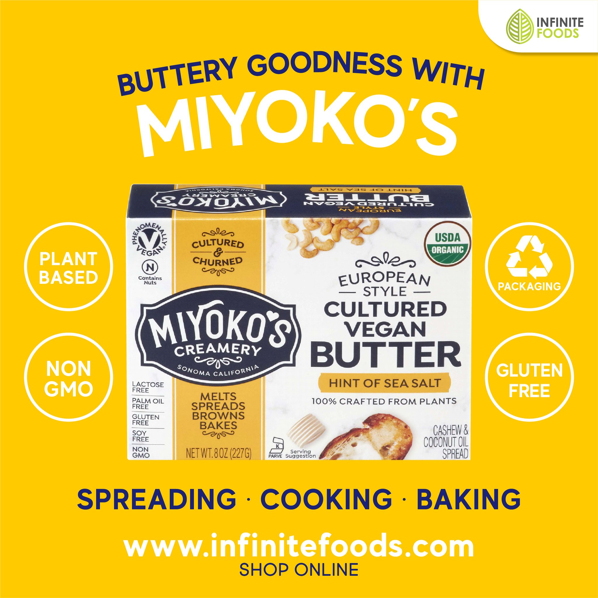 Infinite Foods - Miyoko's plant-based butter is not only... | Facebook