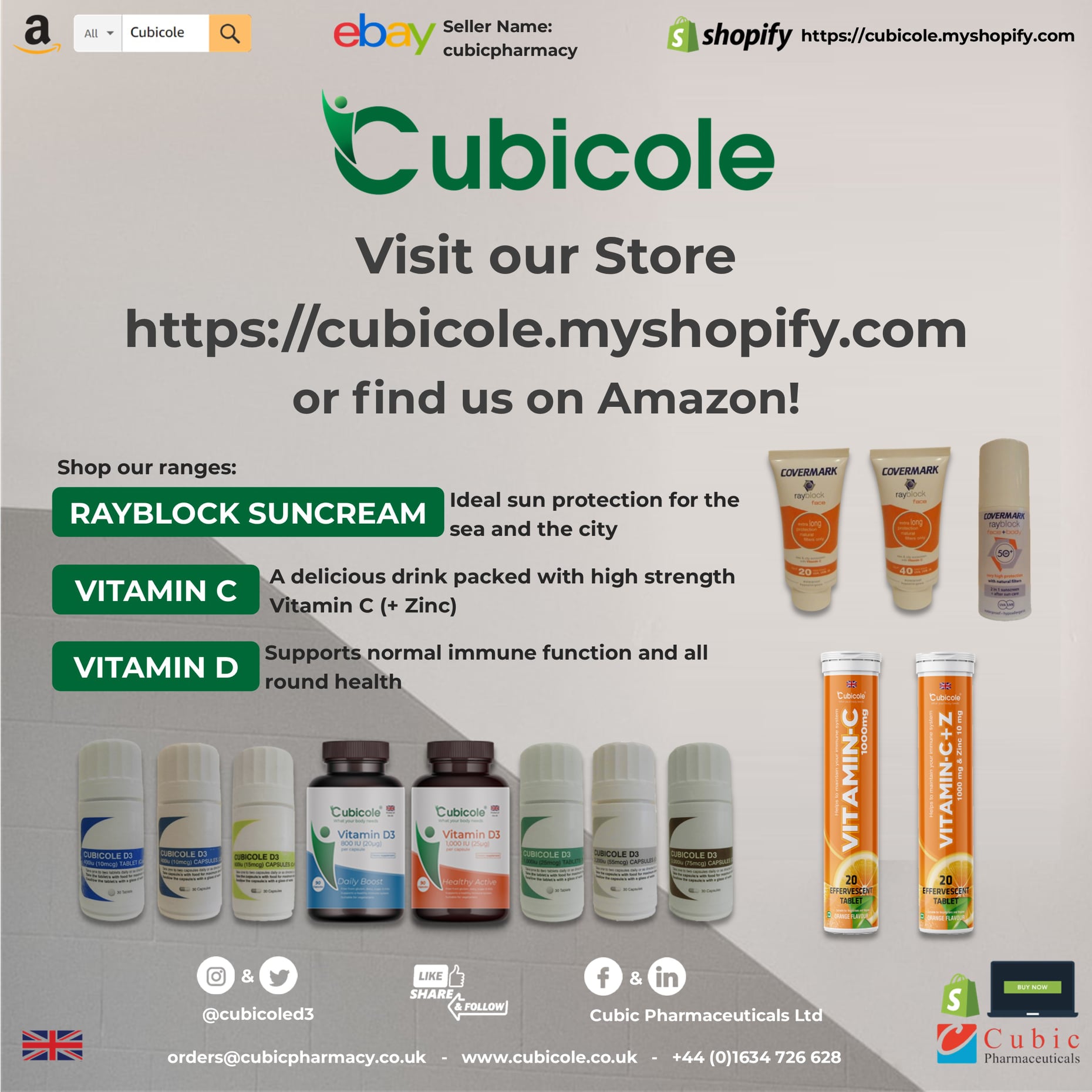 Cubic - You can now shop us online- just visit https://cubicole ...