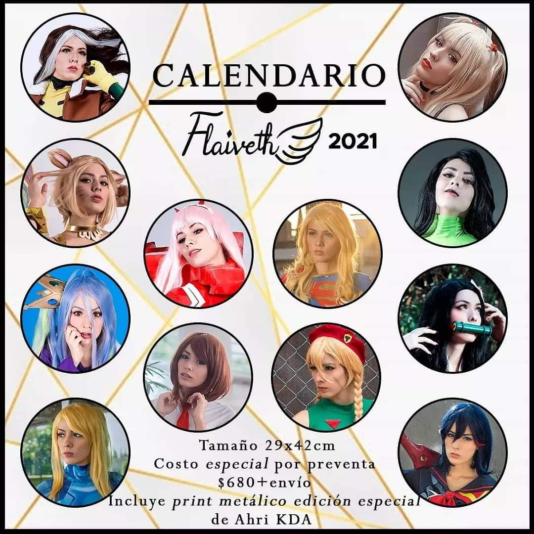 Flaiderp - 🤍 Calendario Flaiveth Cosplay 2021 🤍 Estoy muy... | Facebook