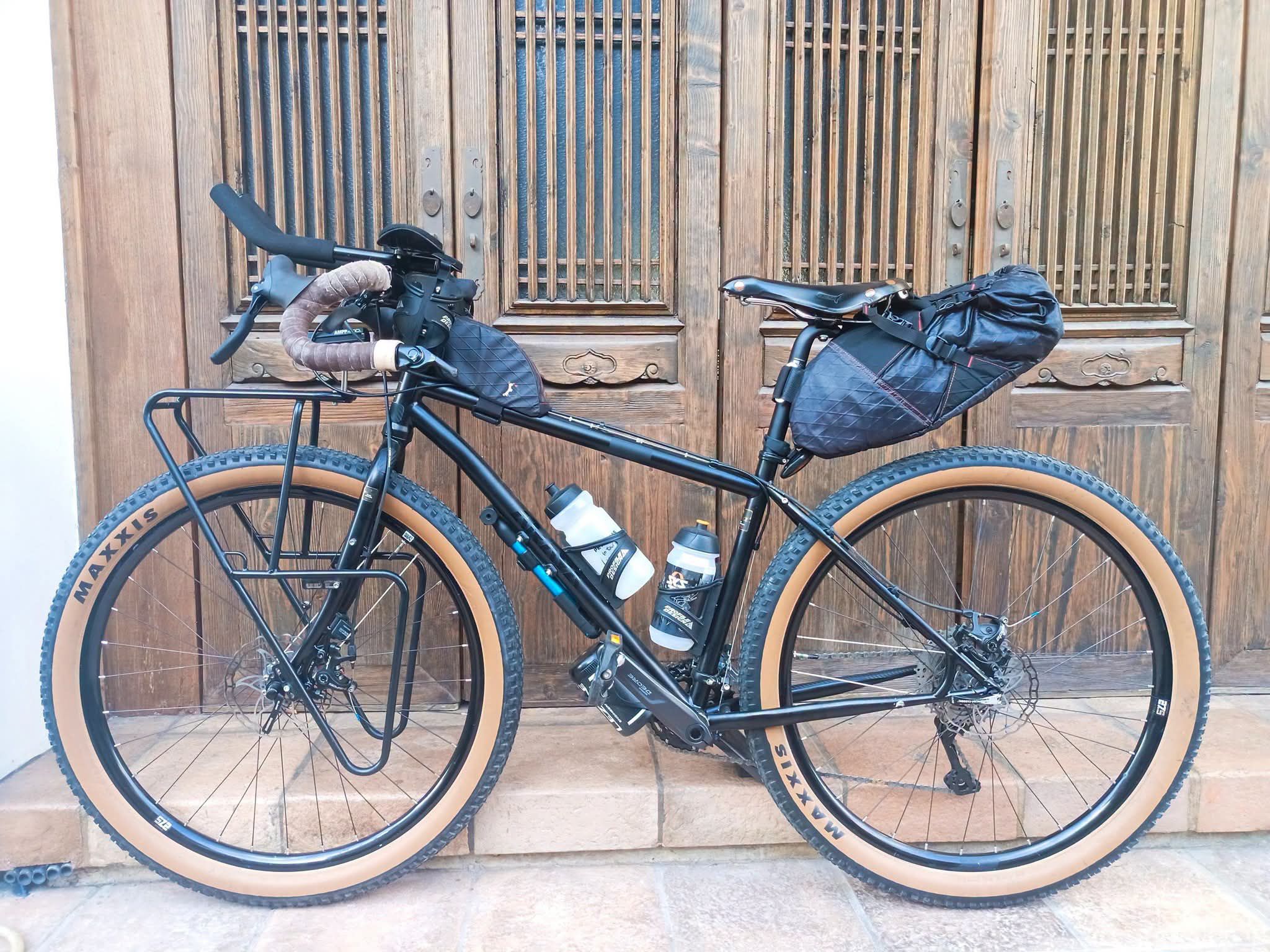 Vintage Araya Muddy Fox touring bike converted to gravel bike