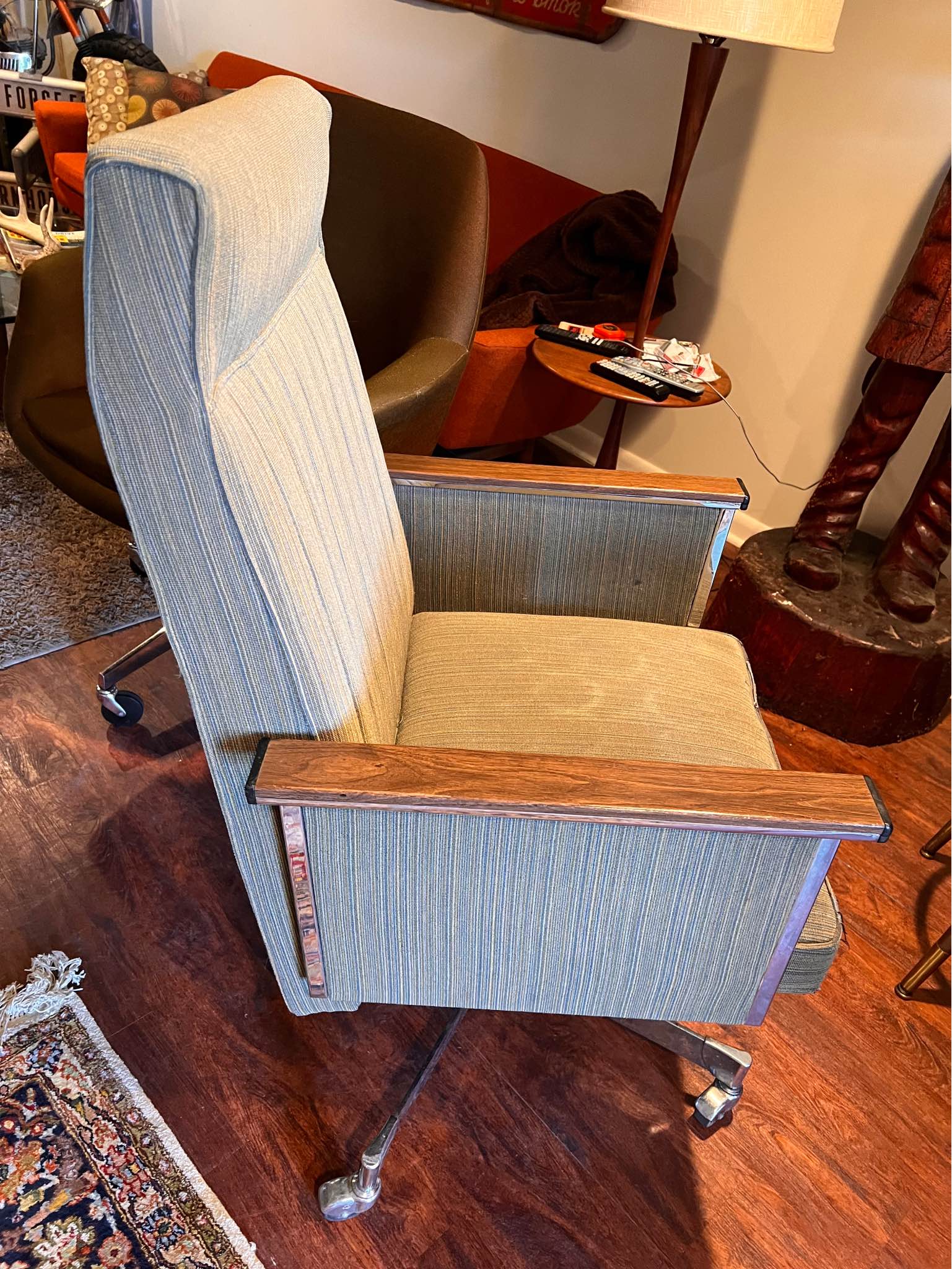 Vintage Mid Century Modern Swivel Chair by Designcraft Metal MFG *FREE ...