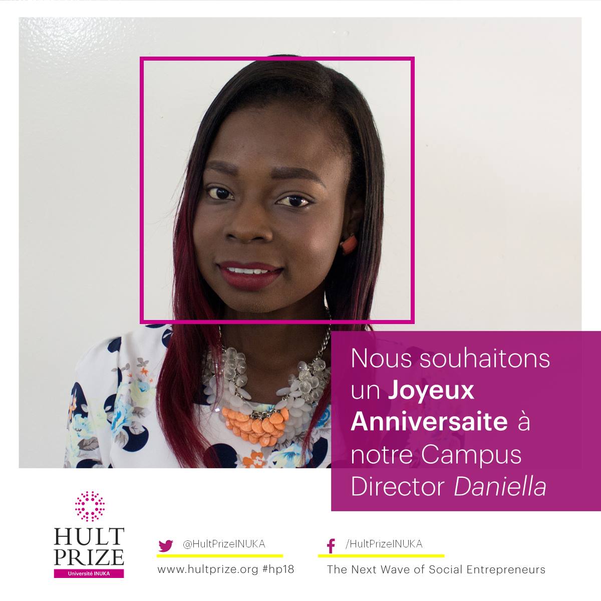 Souhaitons un Joyeux... - Hult Prize at Université INUKA
