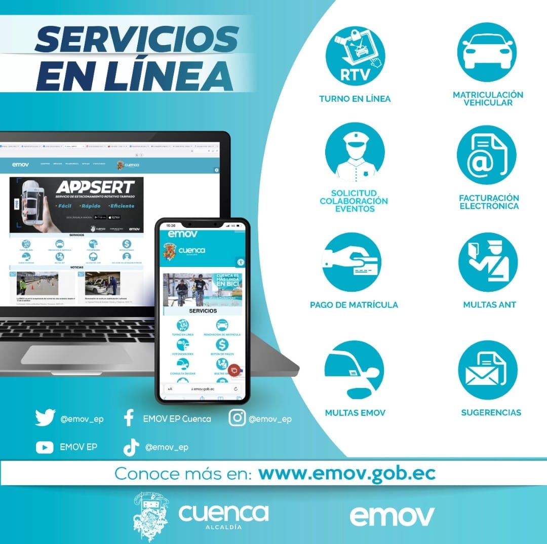 EMOV EP Cuenca - Conoce sobre los servicios en línea que... | Facebook