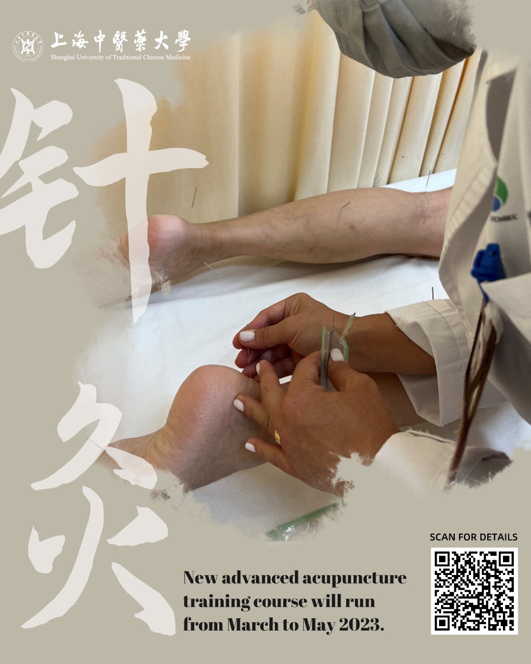 Study at SHUTCM - New advanced acupuncture training course...