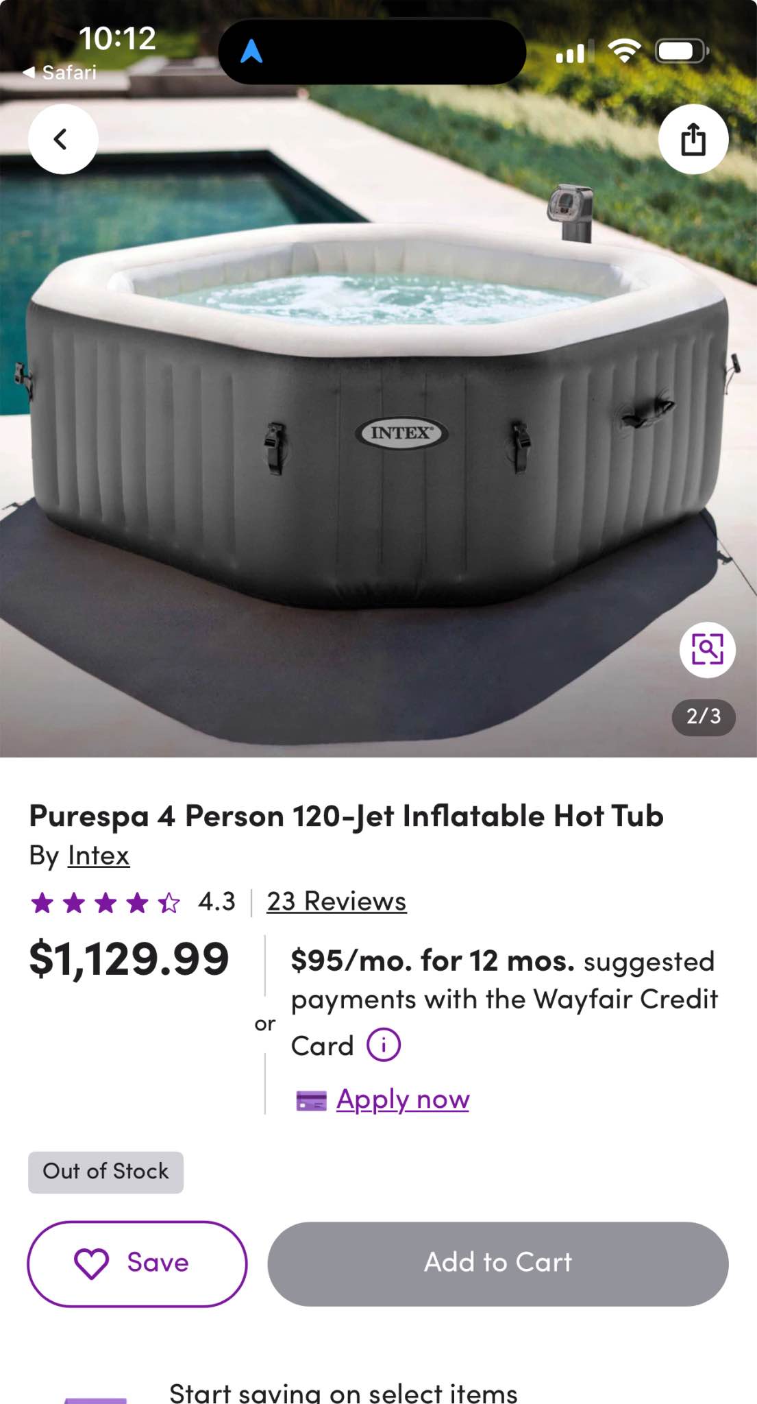 Purespa 4 Person 120-Jet Inflatable Hot Tub ‼️great condition - Pools ...