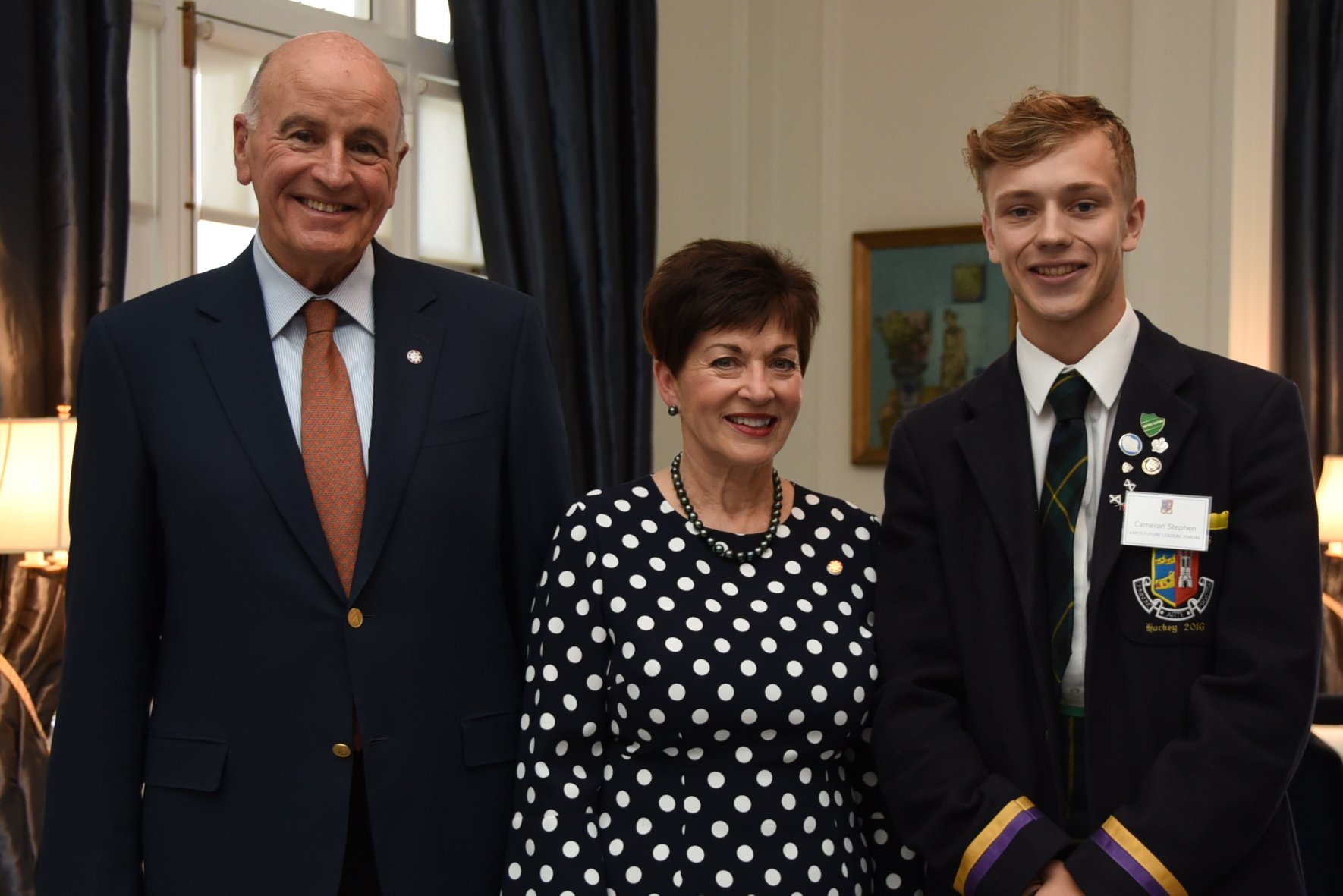 Governor-General of New Zealand - Dame Patsy and Sir David with Cameron ...